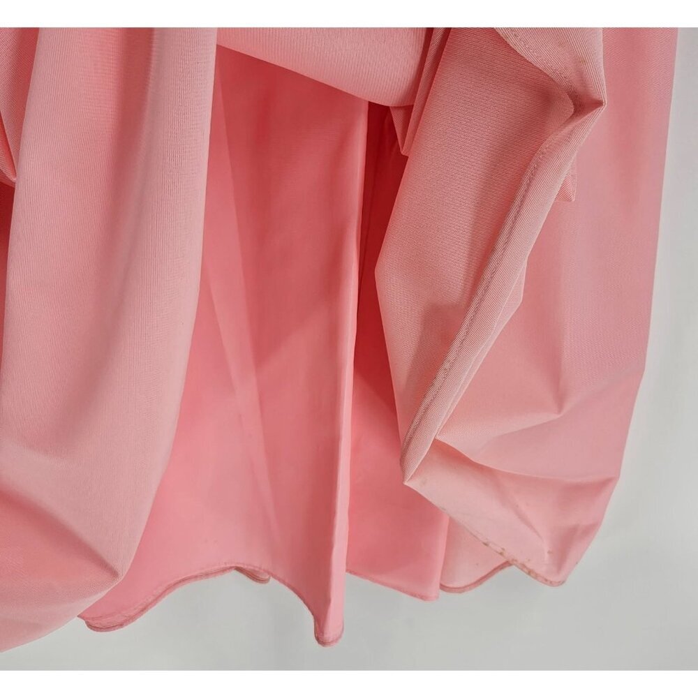Vintage L.S. Ayers Pink Maxi Dress Lace Jacket Size 12 Mother of the Bride - Picture 11 of 11